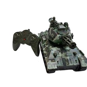 اسباب بازی تانک کنترلی شارژی دودزا و تیر پرتاب کن تیر ژله ای مدل Tank Remote Control_اسباب بازی ماشین کنترلی